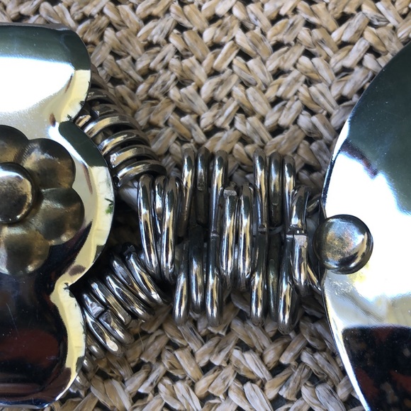 Vintage 80s metal Concho rope belt - Picture 7 of 8